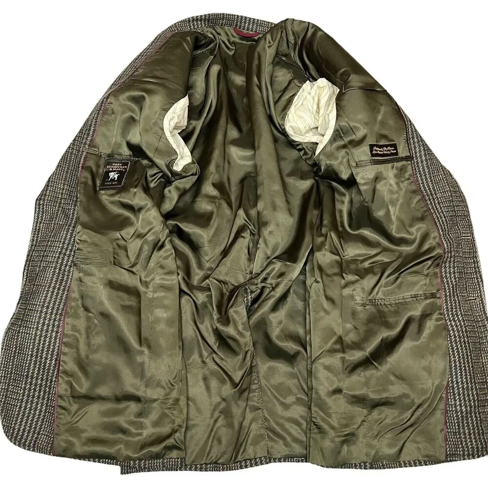 Hart Schaffner Marx 3 Button‎ Blazer Mens 42L Tailored Fit